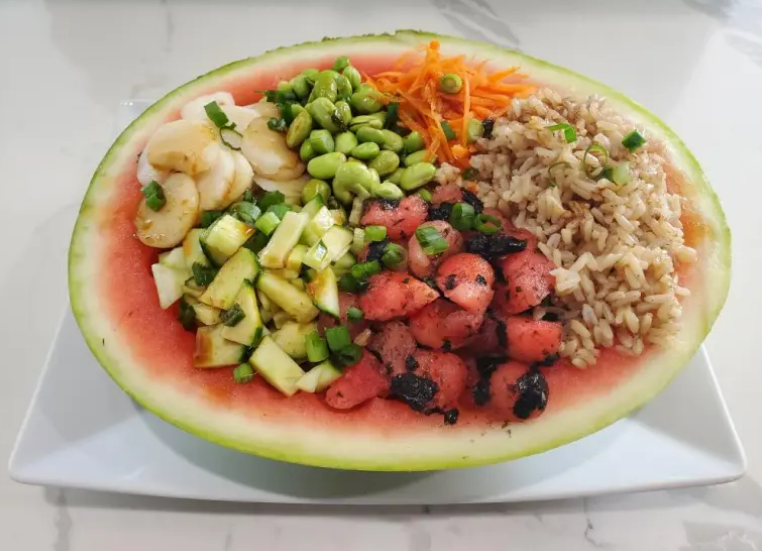 Watermelon Poke Bowls